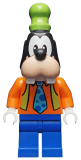 LEGO dis076 Goofy - Orange Shirt, Lime Vest, Tie with Blue Polka Dots