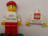 LEGO gen102 LEGO Idea House Minifigure - LEGO Logo with LEGO History Website Address on Back