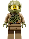 LEGO sw892 Resistance Trooper - Dark Tan Hoodie Jacket, Pockets, Facial Hairs (75202)